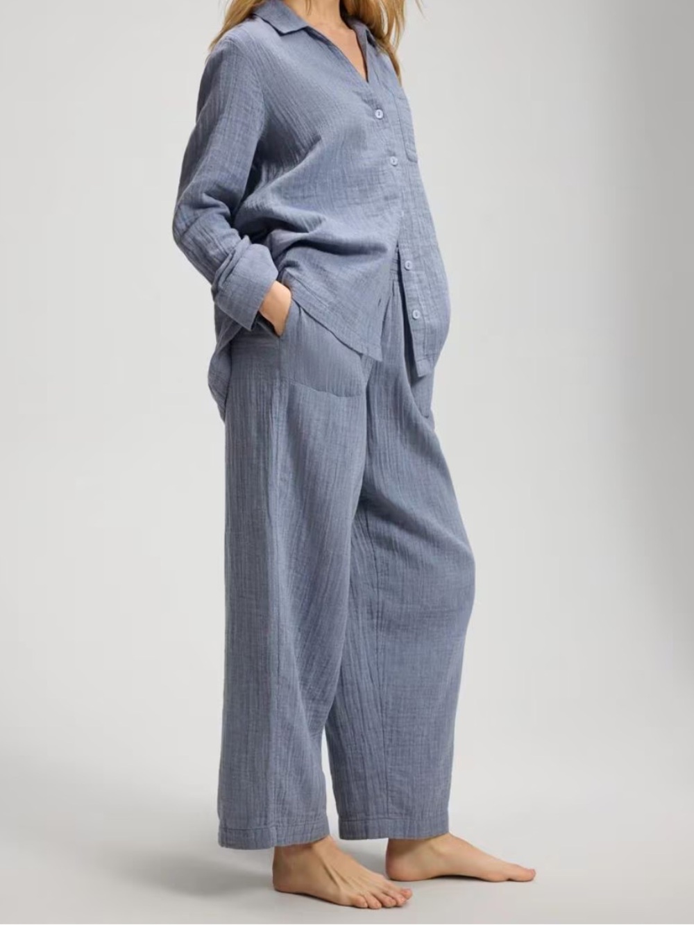 LAST CALL! Will ship Monday! NWT Soma Cotton Gauze Pajama SET - Picture 2 of 7